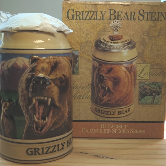 Budweiser "Grizzly Bear" Stein - Picture 7 of 8